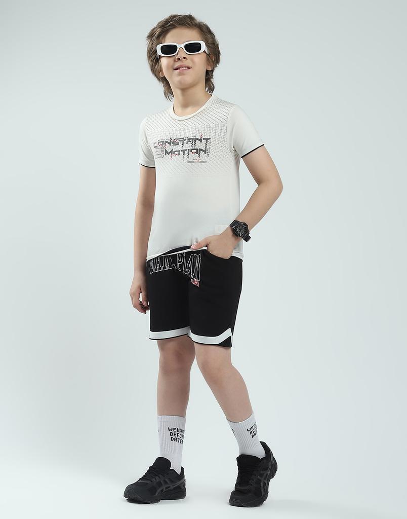 MONTE CARLO Bermuda cu imprimeu pentru băieți, croială regulată