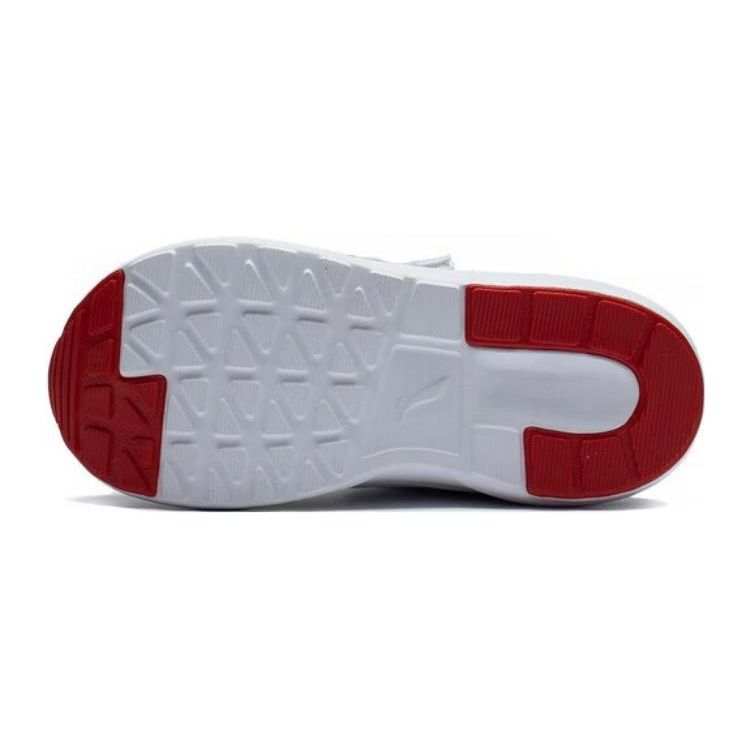 Li Ning Childrens Zhuo Da Wang Comfortable Shock Absorbing Wear Resistant Casual Shoes Kids Casual Shoes White Blue Red YKNS142-9