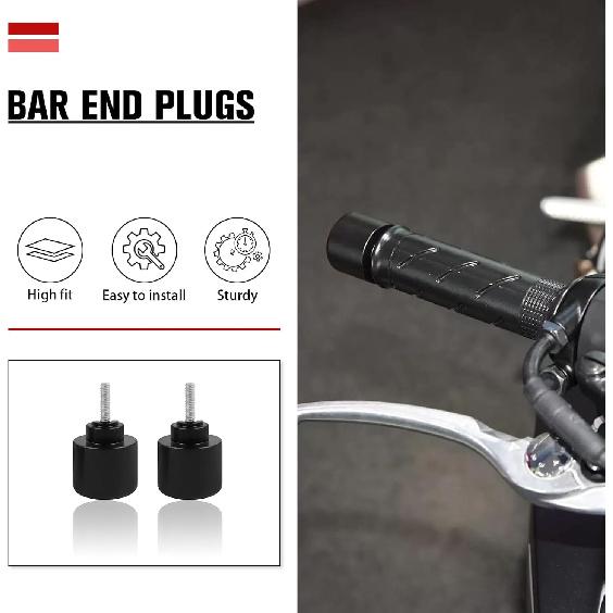 CHIFUN 1 Pair Bar Ends Plug Anti Vibration Weight Sliders Replacement for Honda CBR650R 2019-2024 CBR500 R/F 2013-2025 CBR300R/F 15-24 CNC Aluminum