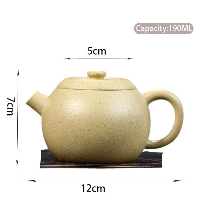 

190ml Chinese Yixing Purple Clay Teapots Tradition Handmade Round Tea Pot Beauty Kettle Zisha Teaware Tea Ceremony Gifts