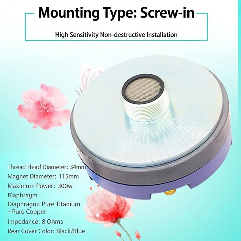 Powerful 300W Magnetic 8ohm Metal Tweeter Speaker For Professional Sound And Home Theater
