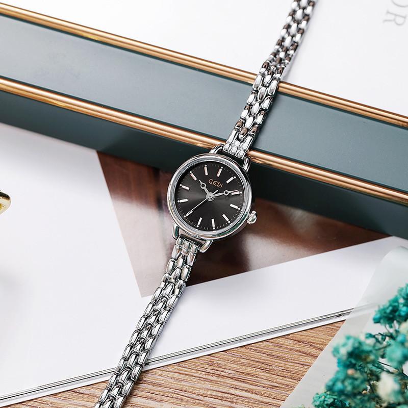 Gadi Womens Minimalist Korean Style Alloy Waterproof Quartz Watch With Elegant Strap For Casual Wear