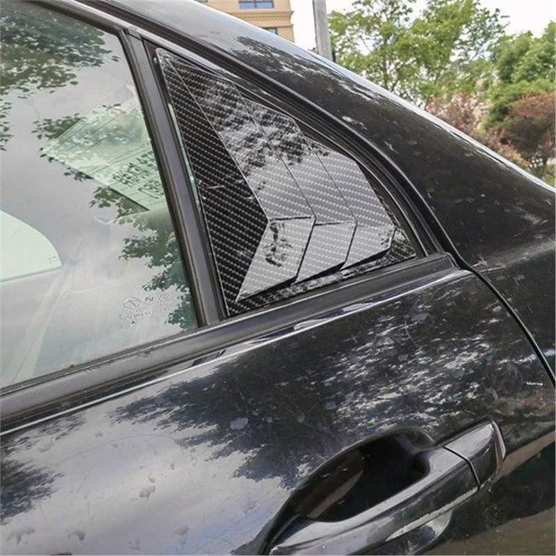 Lingyue Model Rear Louver Carbon Fiber Decoration - Mustang Exterior Styling Accessory.