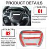 Car Center Steering Wheel Decoration Cover Trim Stickers for Dodge Challenger Charger 2015-2025 2025 Carbon Interior Accessories
