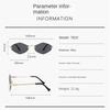 Rimless Irregular Diamond Shape Metal Sunglasses Women Men Retro Fashion Luxury Brand Sun Glasses Beach Lady Man Glasses UV400