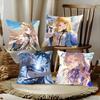 Cartethyia Wuthering Waves Game Pillow Case Square Pillow Bedroom Sofa Leisure Comfort Cushion Car Home Decoration