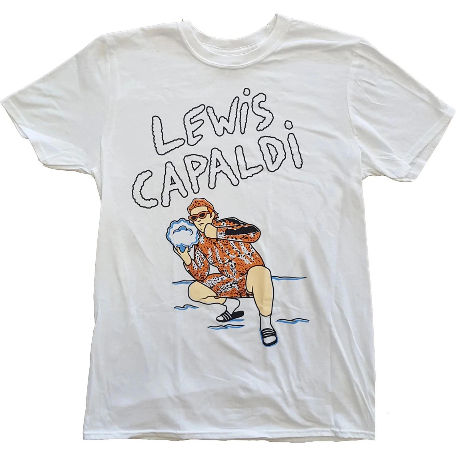 Lewis Capaldi T-Shirt: Snow Leopard OFFICIAL NEW S