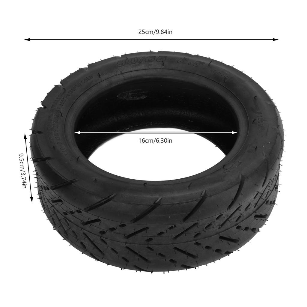 90X65 6.5 Electric Scooter Tire Rubber Tyre Replacement Thickened Rubber Tyre for Electric Bike Scooter