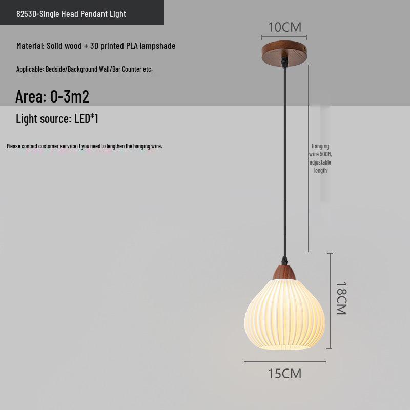 Chinese Retro Bedroom and Hallway Pendant Light