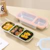 2/3 Compartments Food Storage Container Reusable Seasoning Tray Stainless Steel Lunch Box  Home