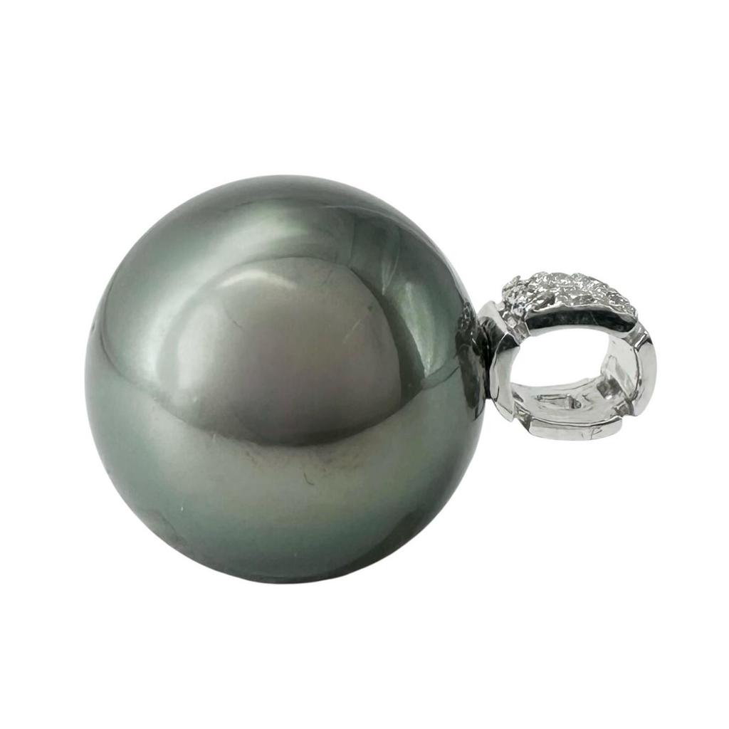 Pendant Top Silver Women Pearl Used