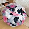 1PC Cow Umbrella-8-Rib Reinforced, Automatic Open, Lightweight & Durable, Fashion Accessory for Outdoor, H0407