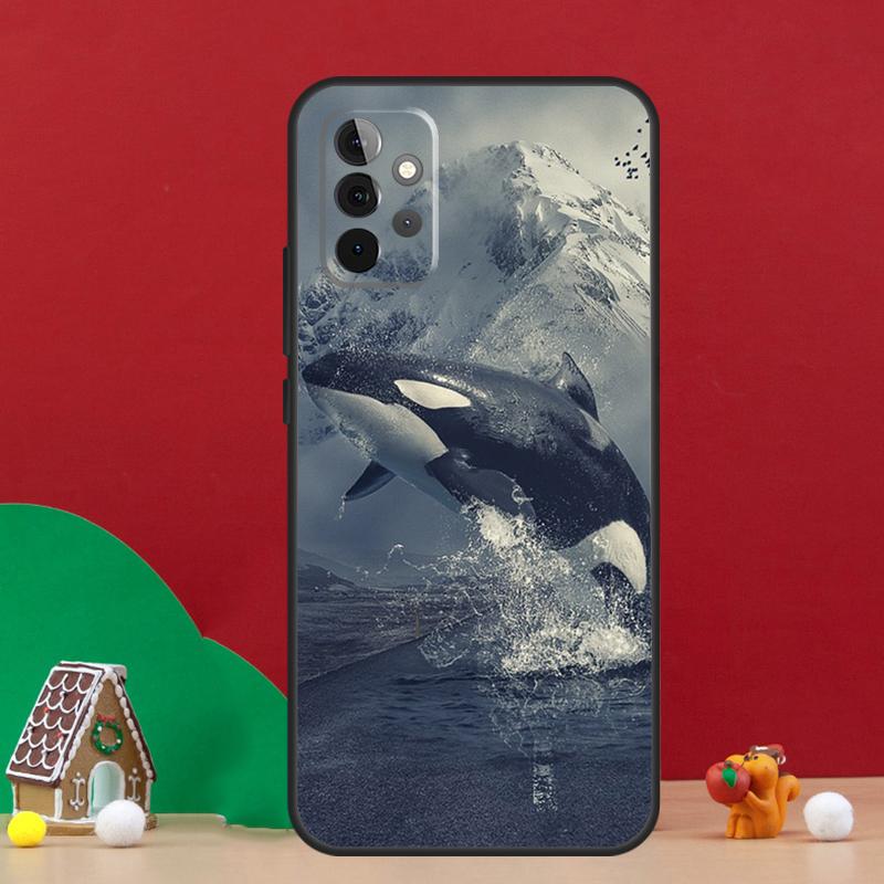 Killer Whale Orca Case For Samsung Galaxy A55 A52 A32 A12 A33 A06 A16 A26 A36 A56 A15 A53 A13 A34 A54 A14 A17