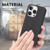 For iPhone 16 Pro Max Case Carbon Fiber Texture PU+PC+TPU Phone Cover