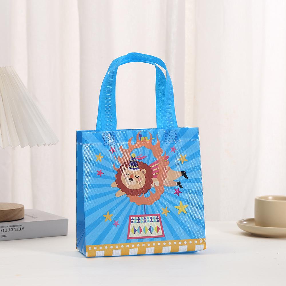 Children's Cartoon Amusement Park Tote Bag - Waterproof, Non-Woven Gift Bag