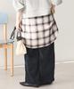 Corduroy wide pants navy S
