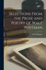 Kniha Selections From the Prose and Poetry of Walt Whitman