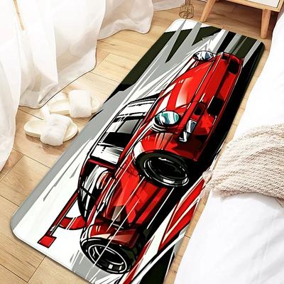 Cool Racing Carpet Non-Slip Soft Bedroom Bedside Rugs Window Blankets Corridor Aisle Floor Mats Home Decoration