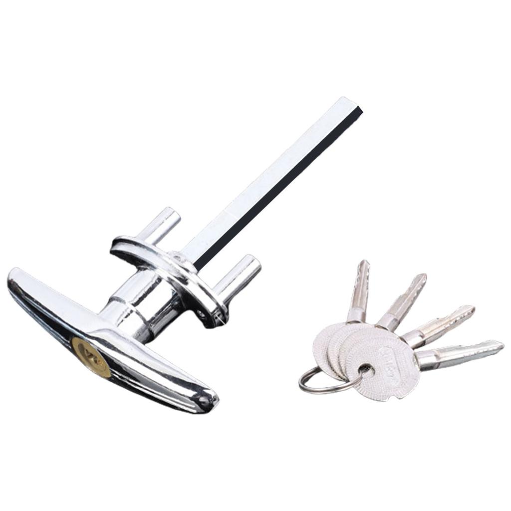 Garage Door T Handle Lock with Keys Weatherproof Garage Door Replacement Lock Camper Shell Locks and Keys Enduring