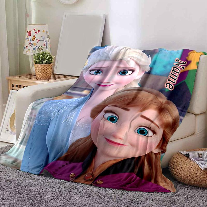 Custom 1pc Frozen Sisters Adventure Blanket, Soft And Comfortable Blanket, Casual Warm, Camping Travel Blanket, Birthday Gift Q91061