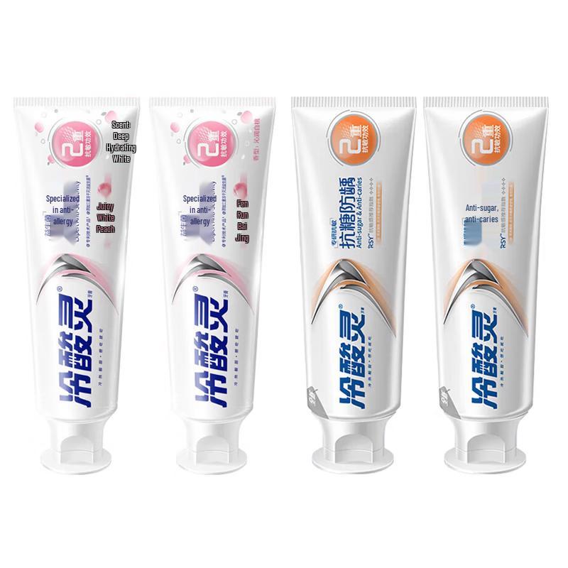 

Leng Suan Ling Anti-Sensitivity Toothpaste Peach & Anti-Cavity 4-Pack