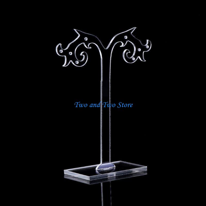 HX6F 3Pcs Acrylic Earrings Holder Earrings Jewelry Display Stand Tree Stand