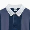 Puma Camisa Polo de Manga Larga con Cuello Polo y Rayas Empalmadas para Hombre Tops Azul Marino 94090702