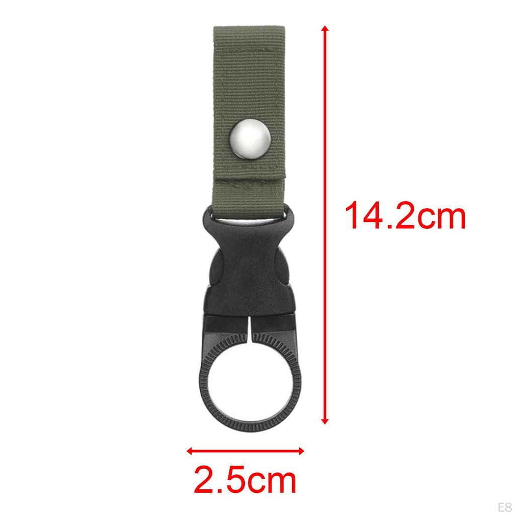 Bottle Hanging Buckle Clip Carabiner Keychain Belt Water Ring Holder Webbing