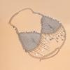 Transition Sexy Bar Club Chest Necklace Body Chains Sexy Street Wear Fashion Air Drill Tassel Vest Gold