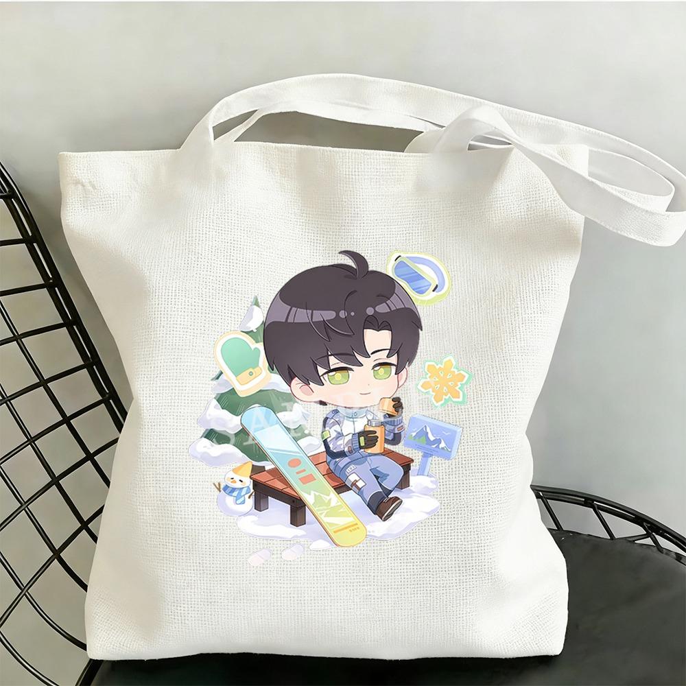 35x40CM Love and Deepspace Anime Amusement Park Canvas Bag Sylus Rafayel Zayne Xavier Cartoon Cosplay Fans Collection Gift