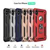 Shockproof Rugged Armor Case For iPhone XR XS Max X 6 6S 7 8 Plus Finger Magnetic Ring Hard Holder Protective Phone Cover Case