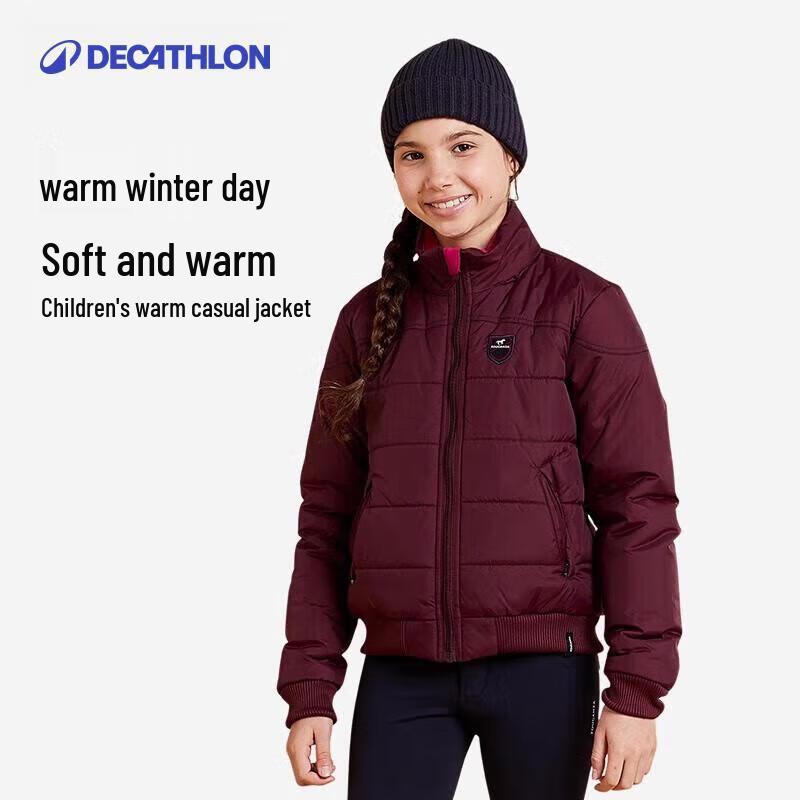 Decathlon Girls Warm Equestrian Padded Jacket 8 Years
