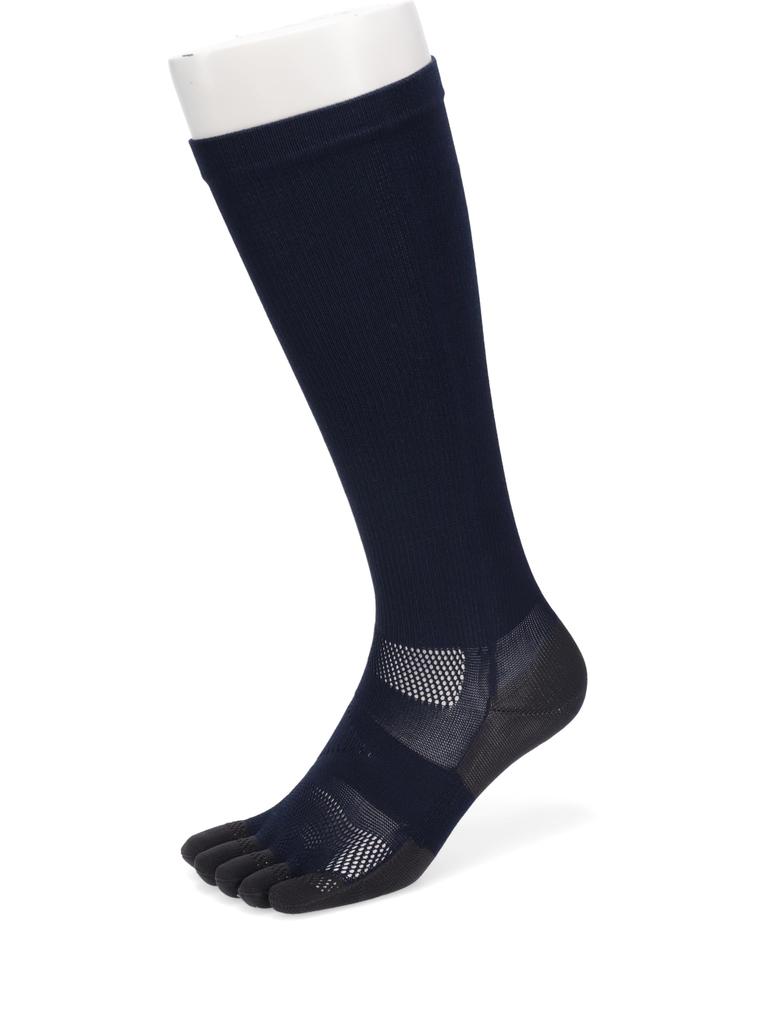 Racing Run Knee Sizes Made in Sports Black [Tabio] [WEB Exclusive] Five-Toe Socks, 25.0-27.0cm, Japan, Socks,