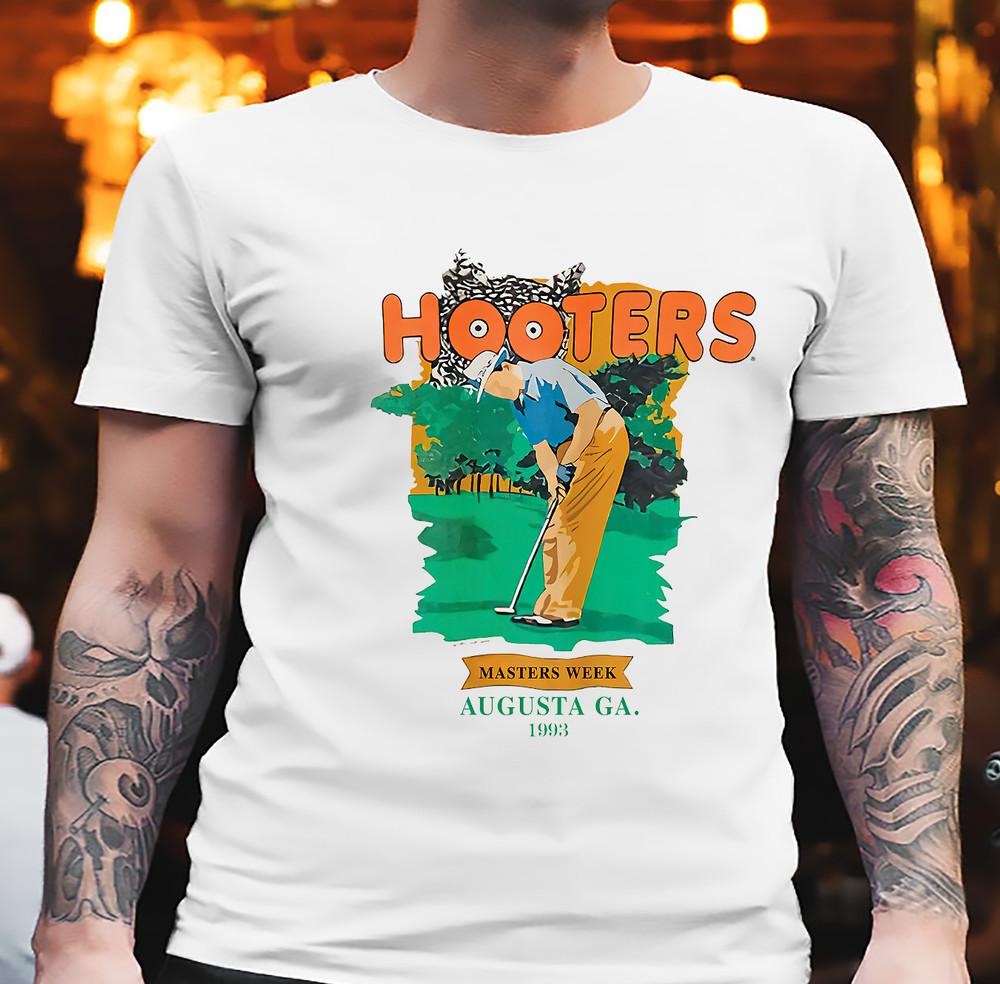 HOOTERS Masters Week 1993 Tee Vintage Hooters Golf T-Shirt All Size Unisex Unisex T-Shirt XXL