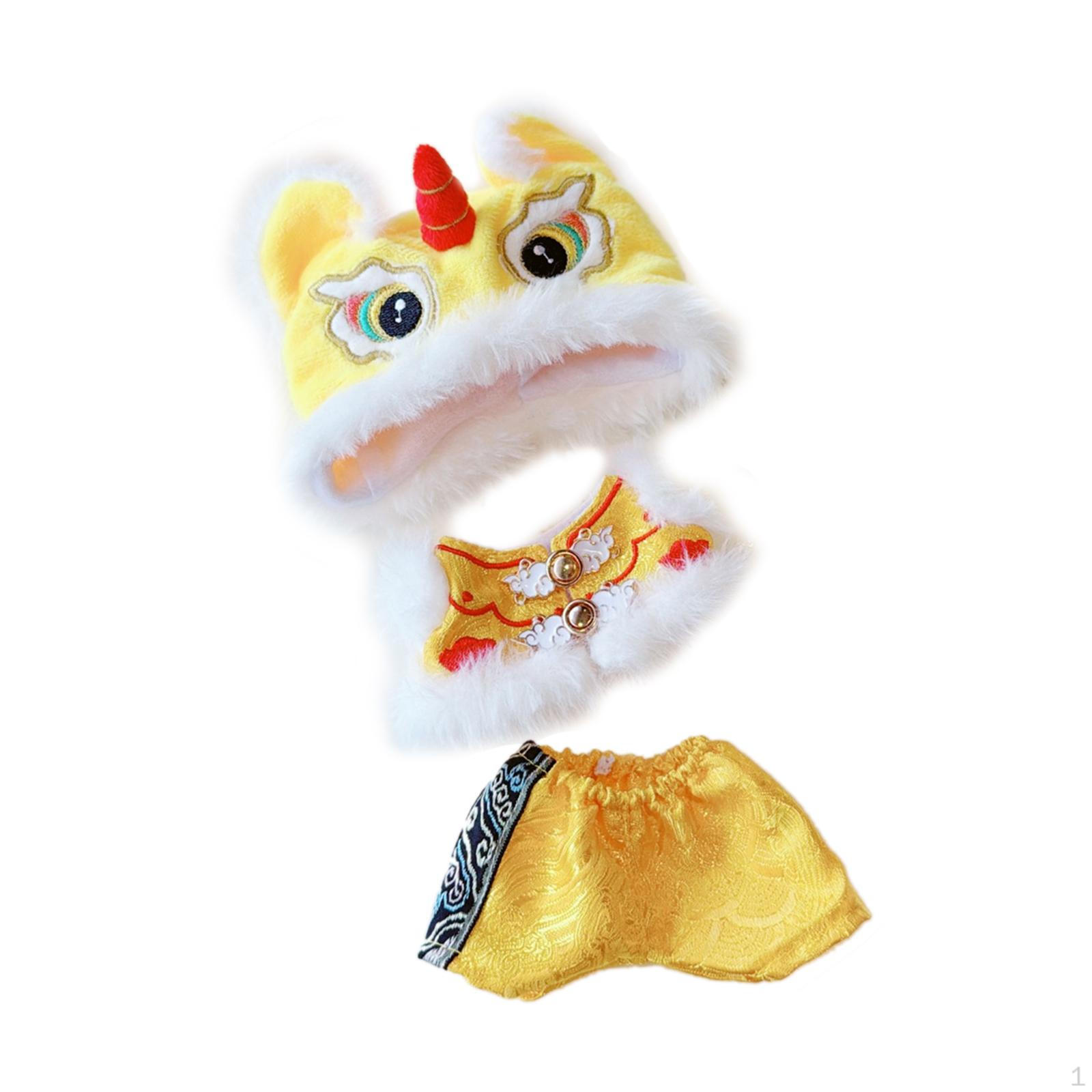 

Комплект одежды для куклы «Танец льва» из 3 предметов, удобный, съемный, модный, для самостоятельного создания наряда, год жёлтый