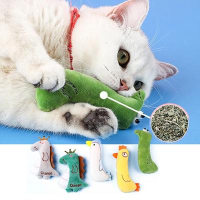 Katzenminze, Haustierspielzeug, Katzenzubehör für süße Katzenspielzeug, Welpen, Kätzchen, Zähneknirschen, Katze, Plüsch, Daumenkissen, schützt den Mund, Haustierzubehör