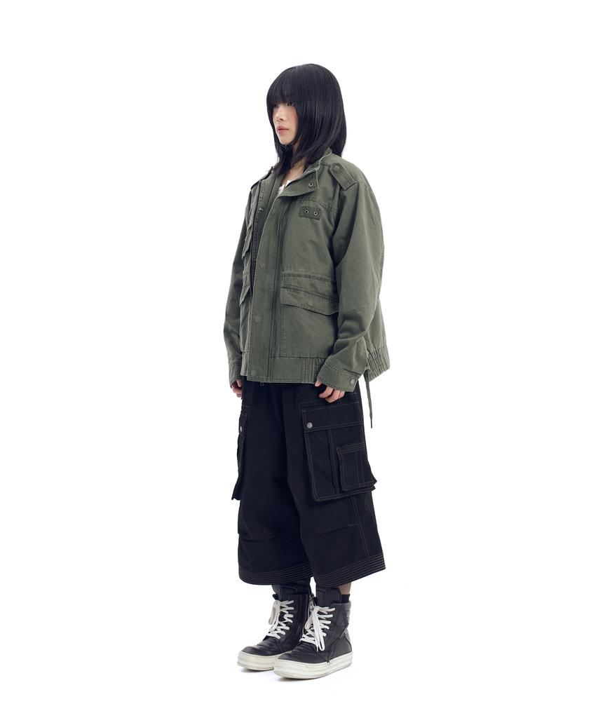 Aakam Nova Drawstring Field Jacket (Khaki)