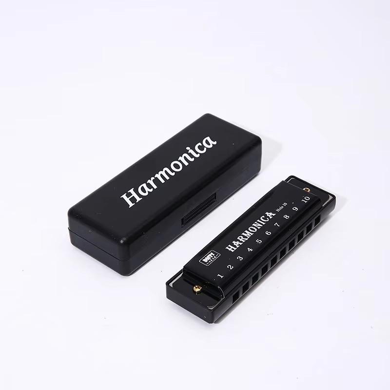 1pc Mini Harmonica Key of C 10 Hole Diatonic Harmonica with Case Party Favors Festival Noise Generator Gathering Gifts TMZ