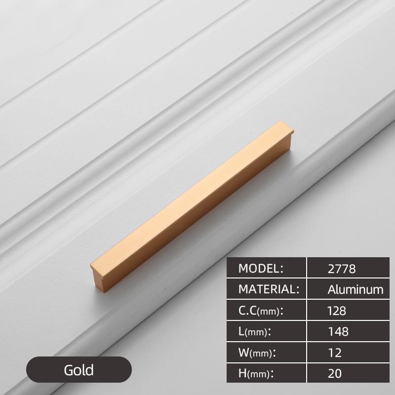 320MM Aluminium Profile Pulls Furniture Hardware Kitchen Cabinet Cupboard Dresser Wardrobe Drawer Door Black Modern Long Handles
