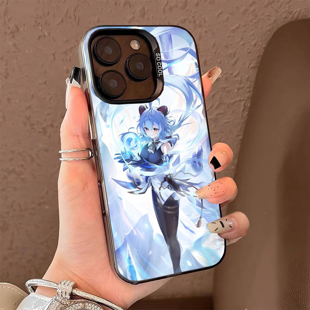 ganyu genshin impact  phone case for iPhone 17 17Air 16 15 14 13 12 11 Pro Max Plus Colorful Silver