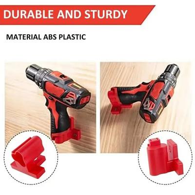 Wall Mount Power Tool Battery Holder ABS Tool Storage Rack Drill Tool Hangers Battery Mount Holder for Milwaukee M12 12V