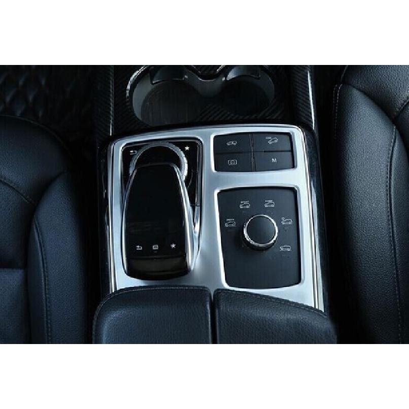 Inner Central Console Gear Shift Strip Cover 2012-16 For Benz ML GL Matte Silver