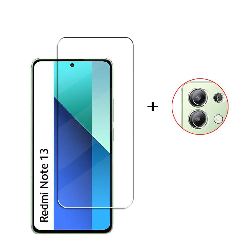 6in1 For Xiaomi Redmi Note 13 4G Tempered Glass Screen Glass Redmi Note 13 Pro Screen Protector HD Phone Lens Film Redmi Note 13