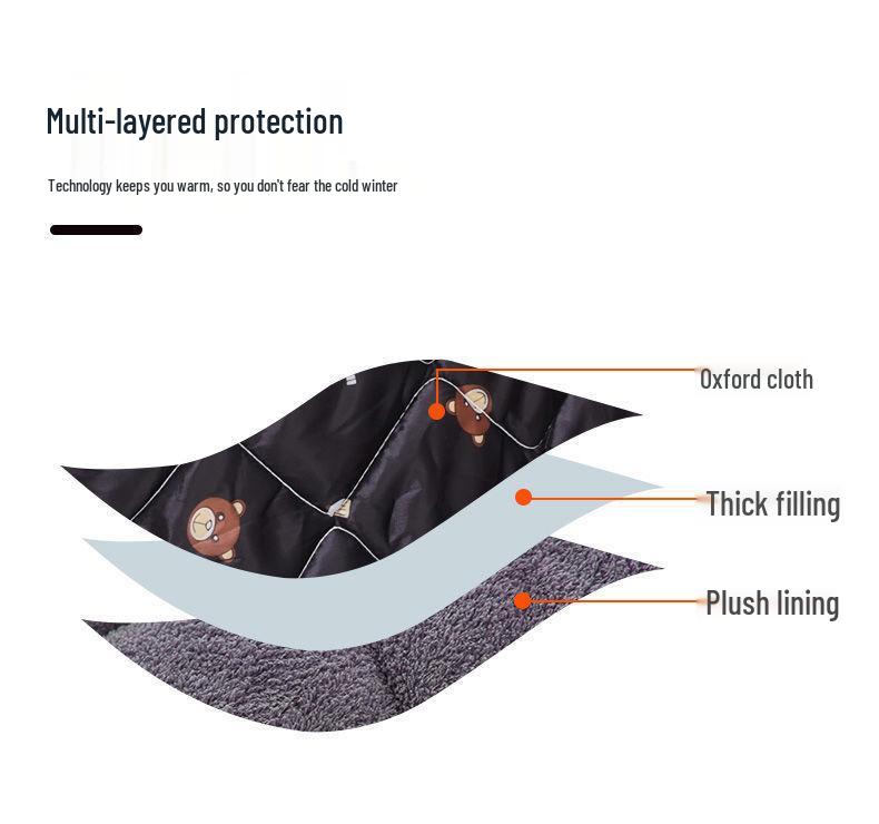 Elektrikli Araçlar ve Bisikletler için Ultrasonik Kışlık Polar Astarlı Su Geçirmez Rüzgar Geçirmez Battaniye