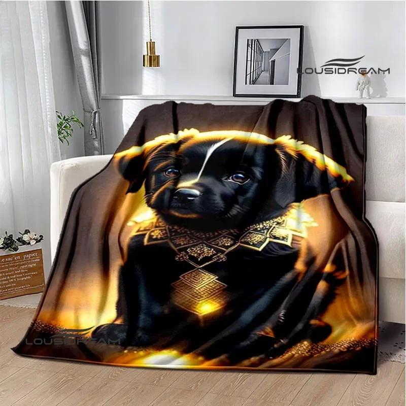 3D Cute dog printed blanket Flannel Warm blankets Soft and comfortable blanket bed linings cubre cama Birthday Gift