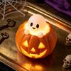 Dekorative LED-Lichter für Fensterbänke Halloween Kürbis Nachtlicht, Harz Drachen Tischlampe, Hexe Stimmungslicht Partyhut Schwarze Katze Krähe Lampe