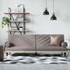 Vidaxl Foldable Sofa With Armrests, Taupe Color, Upholstered In Fabric