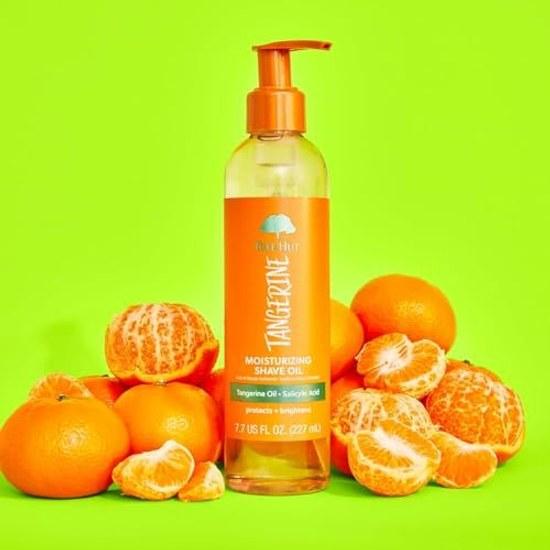 Tree Hut Moisturizing Shaving Oil Tangerine 7.7 fl oz Gel-to-oil formula ultra-moisturizing barrier adherence smooth suitable all skin types