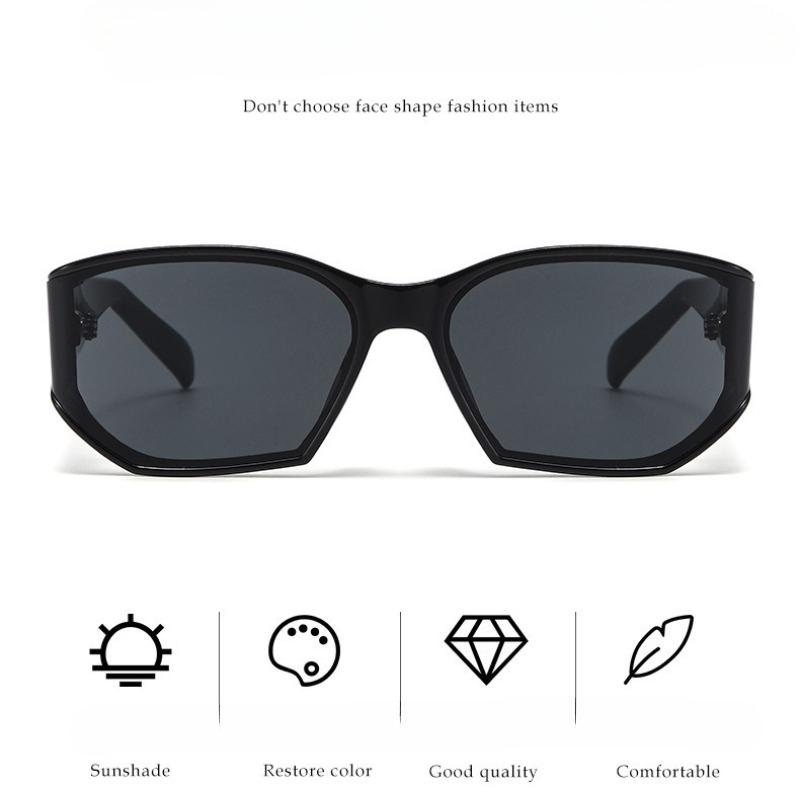 2026 New Y2K Curved Cat-Eye Sunglasses Street Style Fashionable Unique Ladies Stylish Eyewear Shades UV400 Men Goggles