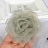 10 SZT 8CM 3D Organza Szyfon Gaza Opalana Krawędź Tkanina Sztuczny Kwiat Róży Suknia Ślubna Dekoracja Szyi DIY Szycie Aplikacja
